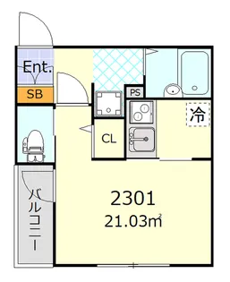 フリージア西小山【3階】の間取り