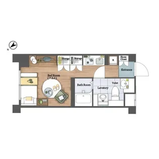 ジニア不動前【4階】の間取り