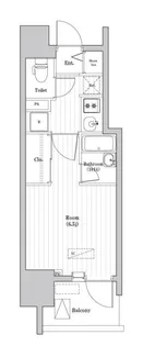 大森海岸レジデンス【8階】の間取り