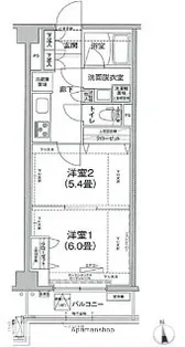 アイルグランデ大田【4階】の間取り