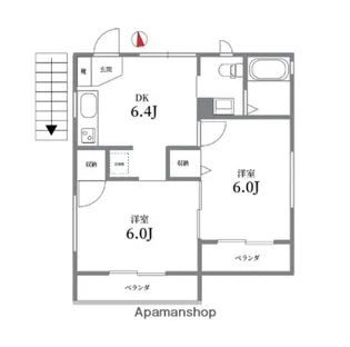 シーマ中馬込【2階】の間取り