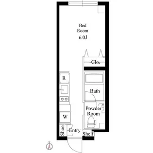 ミリアレジデンス品川中延【2階】の間取り