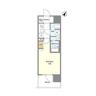 LA DOUCEUR川崎Ⅰ【9階】の間取り