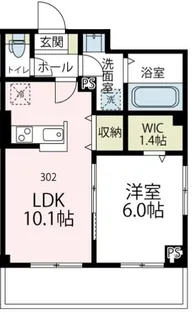 リ・ブラン【302号室号室】の間取り