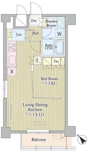 AVVOLTO FELICE 蒲田SOUTH【4階】の間取り