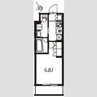 アジールコート東大井【5階】の間取り
