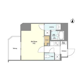 LA DOUCEUR大森山王【4階】の間取り