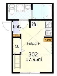 クレール雑色【3階】の間取り