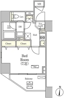 セトルコート品川戸越【7階】の間取り