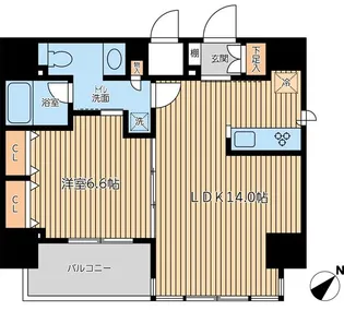 CITY SPIRE 新川【12階】の間取り