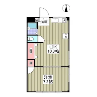 東和パレス【1階】の間取り