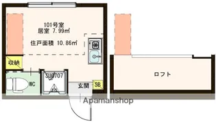 東京都大田区大森東2丁目【アパート】の間取り