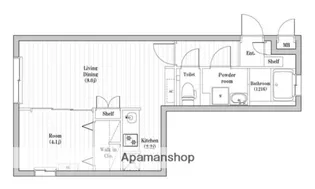 ハーモニーグラシア蒲田【405号室号室】の間取り