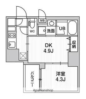 SYFORME大井町Ⅱ【7階】の間取り