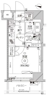 レアライズ平和島【6階】の間取り