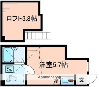 ポモドーロ蒲田【1階】の間取り