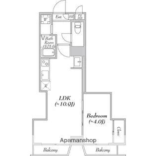 東京都品川区南大井6丁目【マンション】の間取り