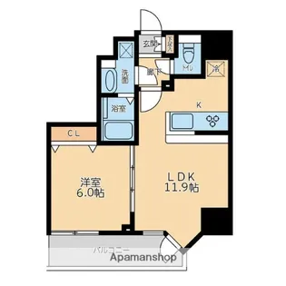プライマル品川大森海岸【5階】の間取り