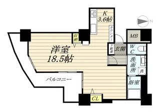 品川シーサイドビュータワー Ⅱ【1704号室】の間取り