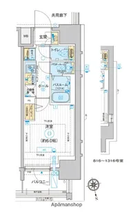 エスタート品川南大井【3階】の間取り