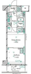 ガリシア品川南大井【4階】の間取り