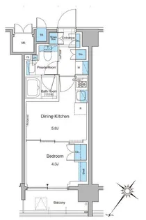 ルフォンプログレ西大井プレミア【8階】の間取り