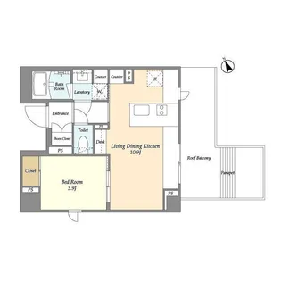 エル・セレーノ品川西大井【6階】の間取り