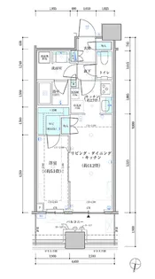 パークタワー勝どき サウス棟【9階】の間取り