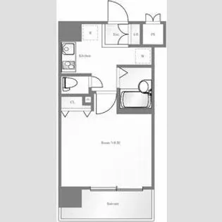 トーシンフェニックス南麻布【6階】の間取り