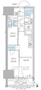 パークアクシス品川天王洲アイル【10階】の間取り
