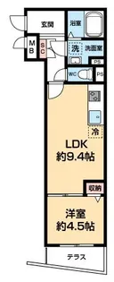 NEXAS EBARA【-1階】の間取り