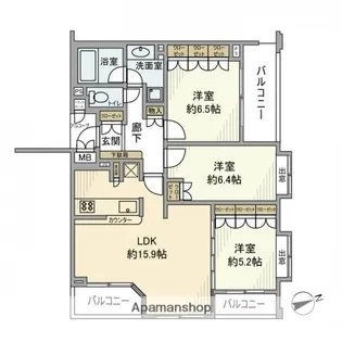 アルス山王金子山マイスターヴェルク【2階】の間取り