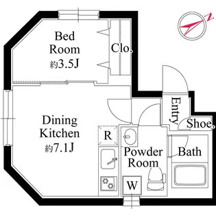 ジュネス蒲田【2階】の間取り