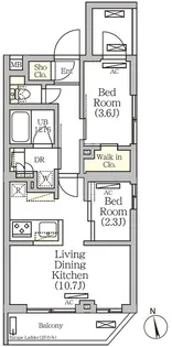 ARKMARK南品川【2階】の間取り