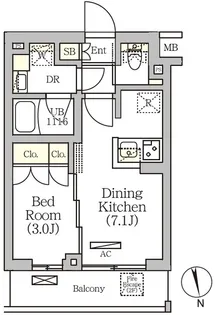 ARKMARK南品川【2階】の間取り
