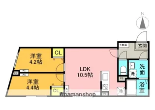 東京都中野区本町3丁目【マンション】の間取り