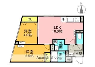 東京都中野区本町3丁目【マンション】の間取り