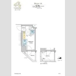 1Rの間取り画像