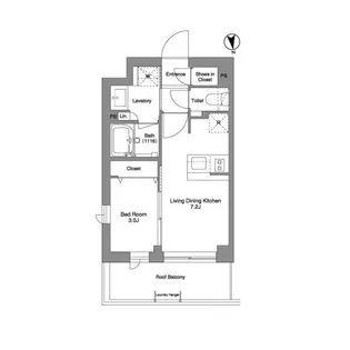 コンフォリア戸越公園【4階】の間取り