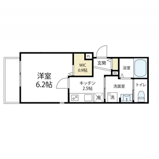 KSG三番館【102号室号室】の間取り