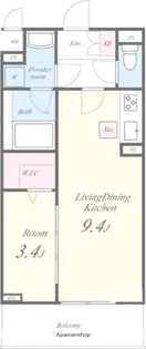 コンフォール千鳥【1階】の間取り