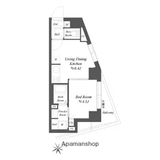 ブランシエスタ品川大井町パークエッジ【3階】の間取り