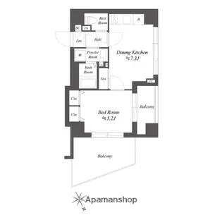 ブランシエスタ品川大井町パークエッジ【5階】の間取り