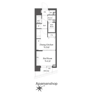 ブランシエスタ品川大井町パークエッジ【3階】の間取り