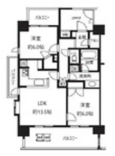 ライオンズシティ白金高輪【9階】の間取り