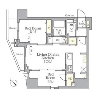 プライムガーデン大森【8階】の間取り