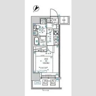 スパシエウインド横浜【9階】の間取り