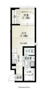 東京都大田区北馬込2丁目【マンション】の間取り