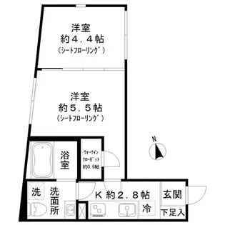 STRIPES東大井【2階】の間取り