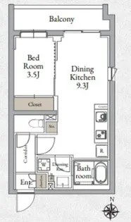LIVECASA千鳥町【2階】の間取り